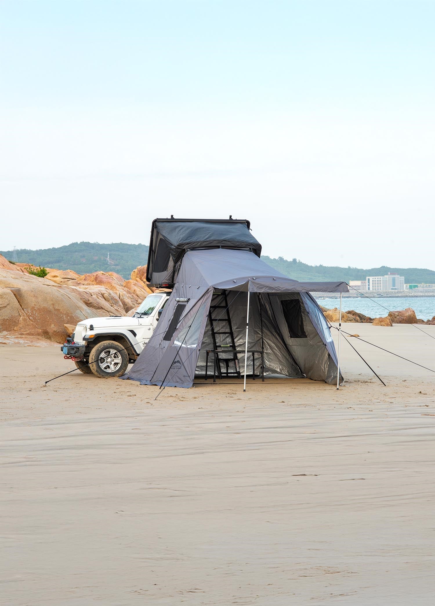 Wild Land Çok İşlevli Araç Yan Çadırı Annex B ( Pathfinder II, Normandy Auto, Adventure Cruiser, Wild Cruiser 250, Rock Cruiser) 