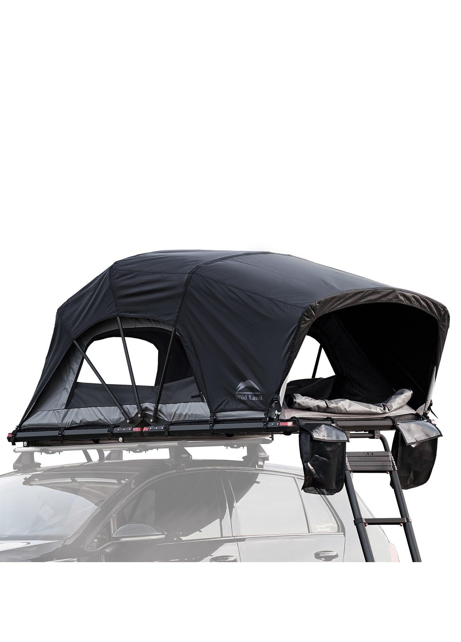 Wild Land Lite Cruiser 120 XL Katlanır Küçük Araç Uyumlu Araç Üstü Çadır Sedan ve 1-2 Kişilik