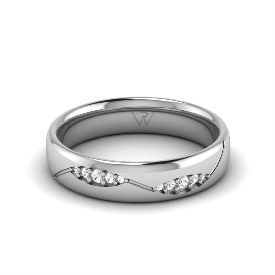 Alliances classiques Patsy Or Blanc