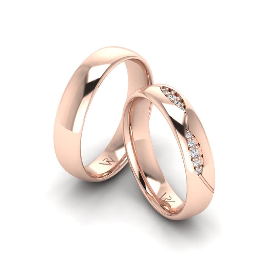 Alliances classiques Patsy Or Rose