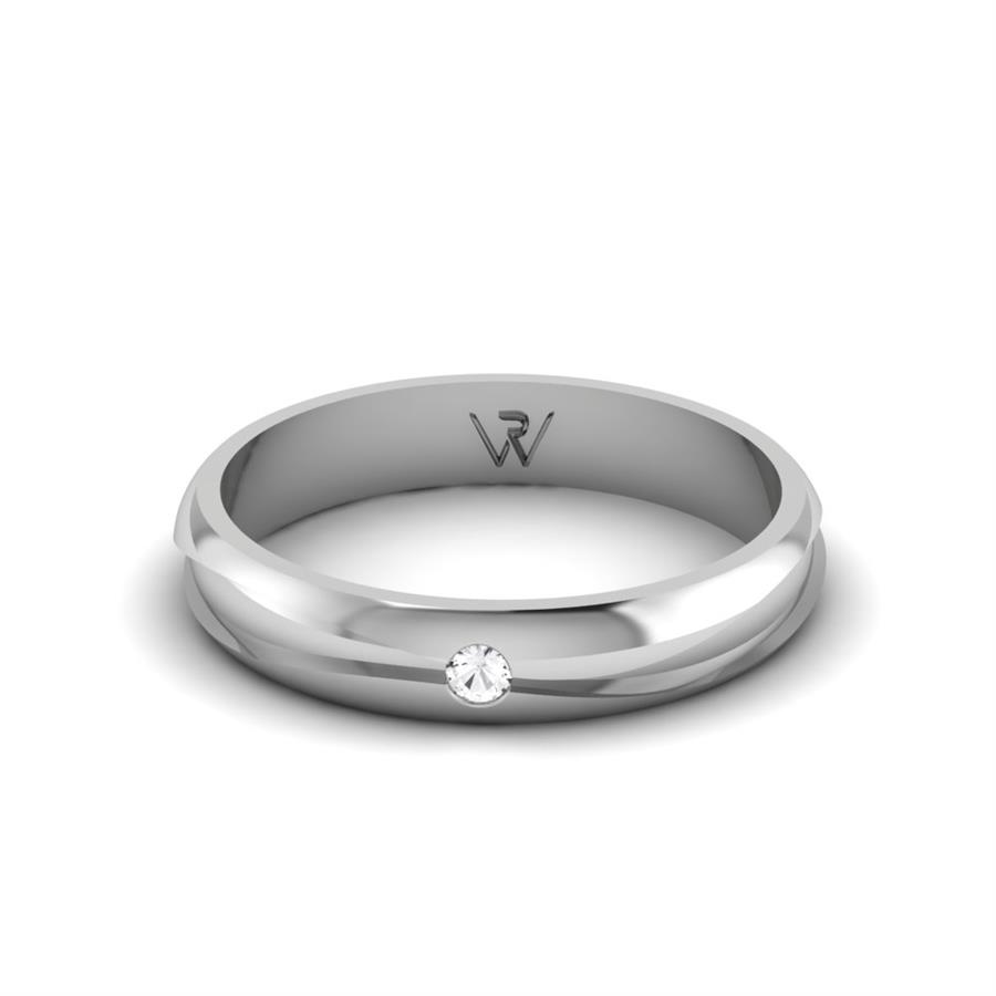 Alliances en argent couple Rayon Argent