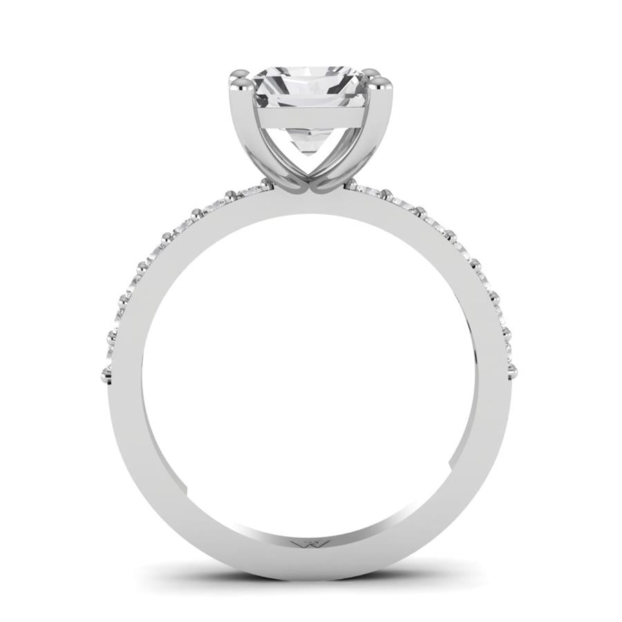 Bagues Clarté Or Blanc Oxyde de zirconium 2.3 ct