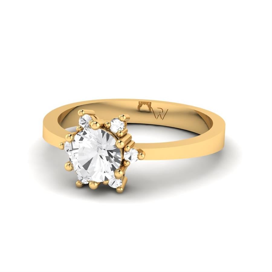 Bagues Floréa Or Jaune Oxyde de zirconium 0.85 ct