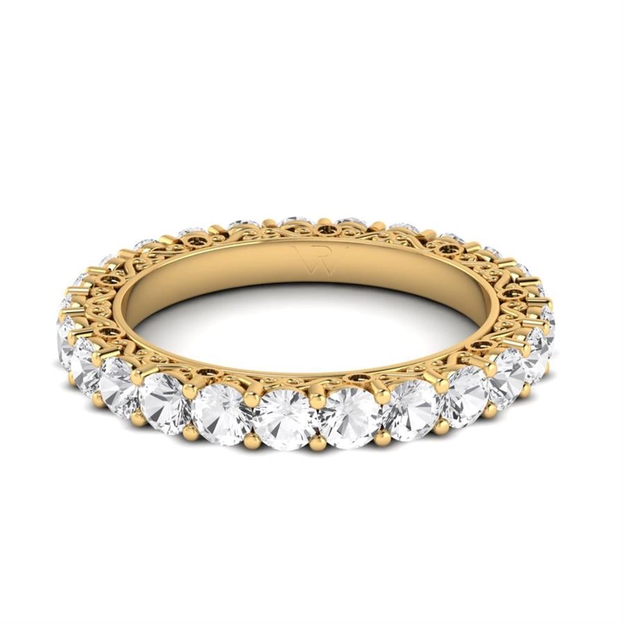 Bagues Infinity Or Jaune Oxyde de zirconium 2.5 ct