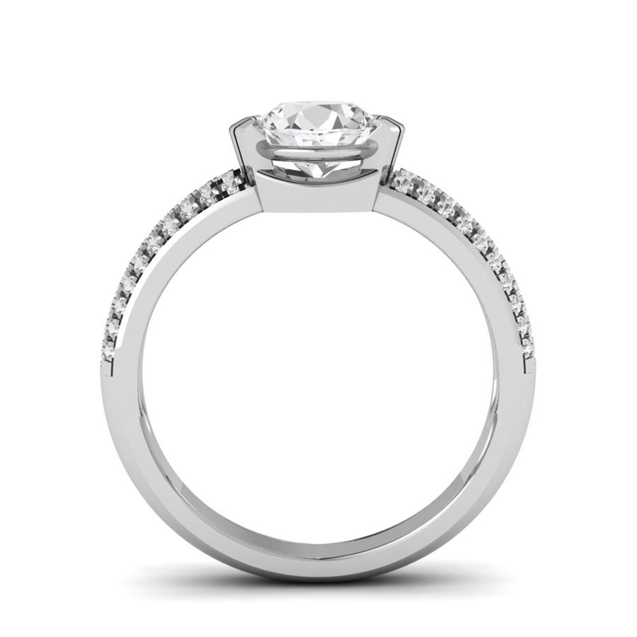 Bagues Nuance Or Blanc Oxyde de zirconium 1 ct