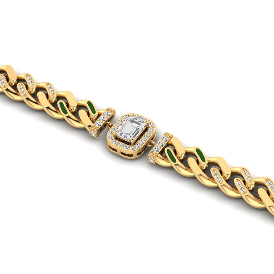 Bracelets Royal Argent Yellow - Blanc