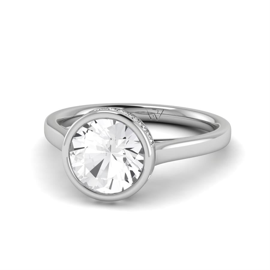 Solitaires Soreia Or Blanc Oxyde de zirconium 2.10 ct
