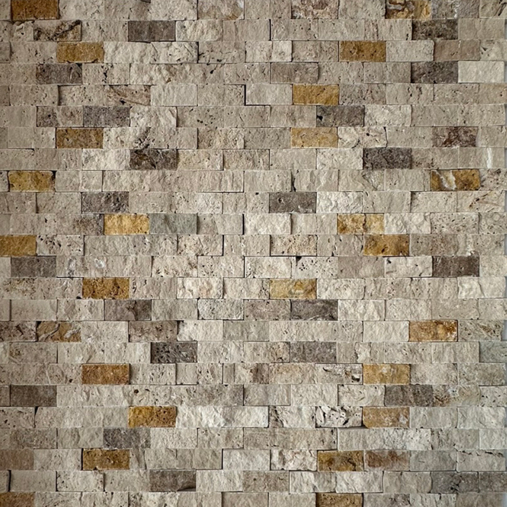 23x48mm Patlatma Taş Klasik Üçlü Mix 