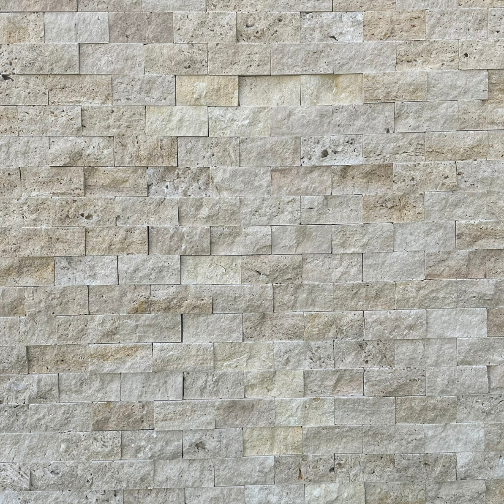 48x100mm Patlatma Taş Klasik Traverten