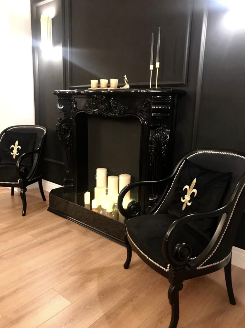 Refcrea Nakışlı Kırlent Kılıfı Fleur De Lis Modeli   