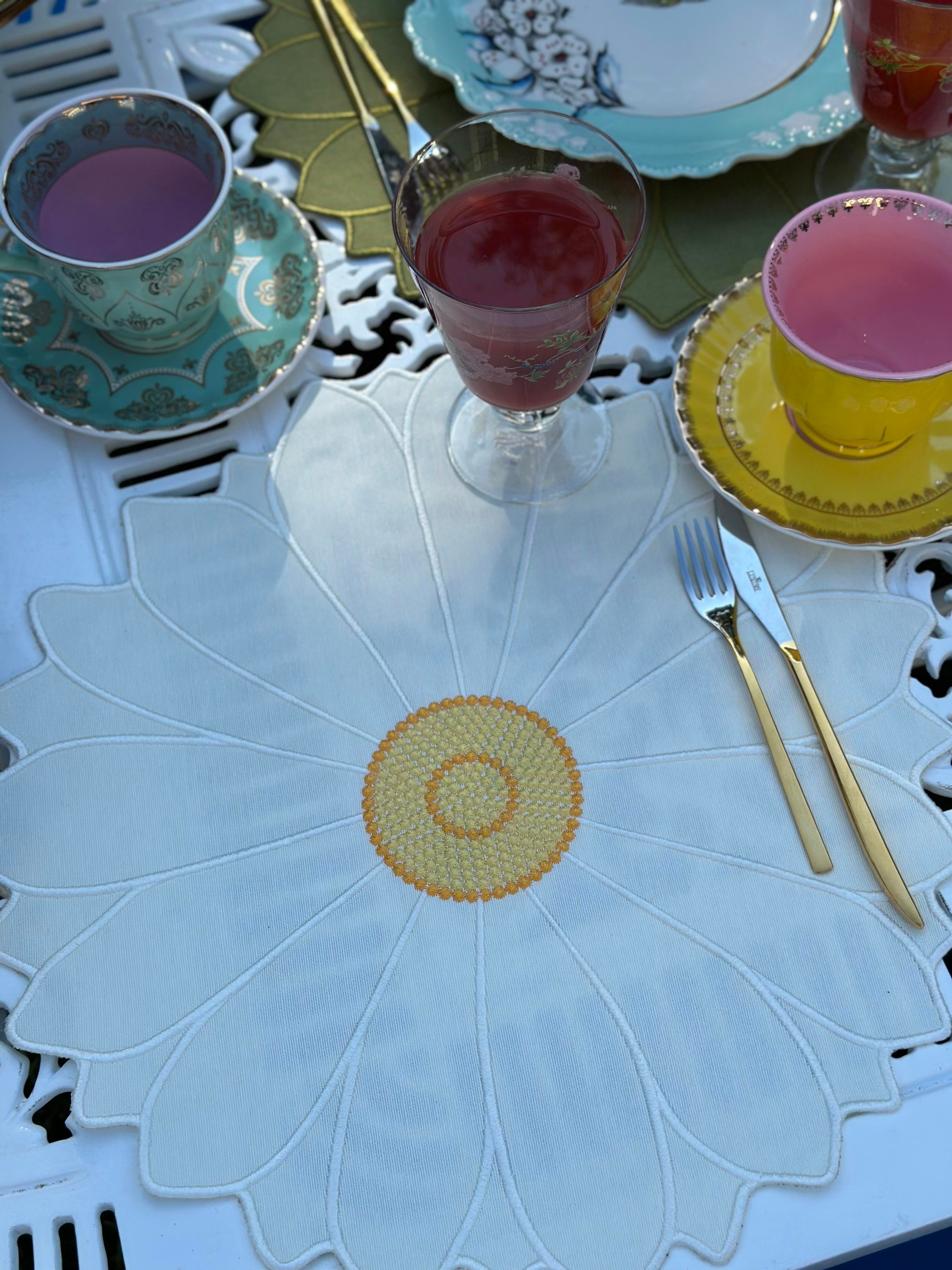 Refcrea Papatya Model Amerikan Servis 2'li Beyaz