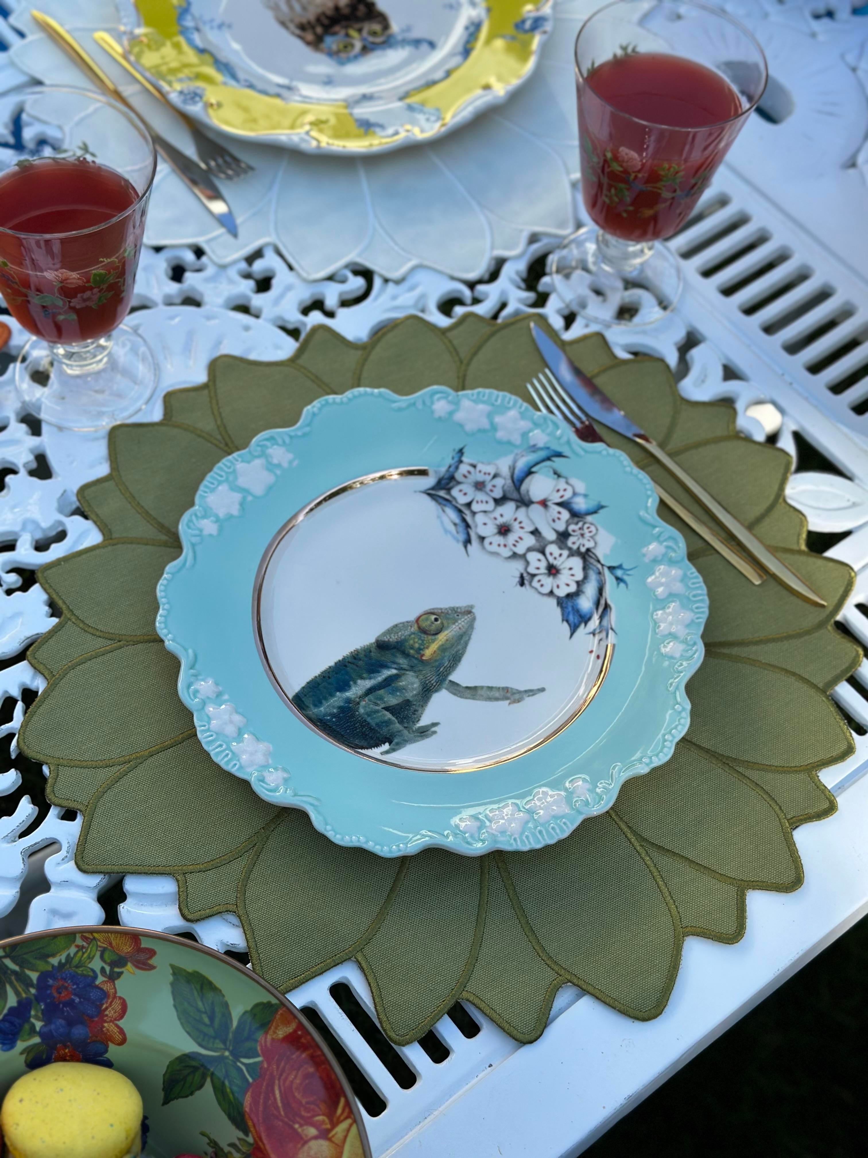 Refcrea Papatya Model Amerikan Servis 2'li Yeşil