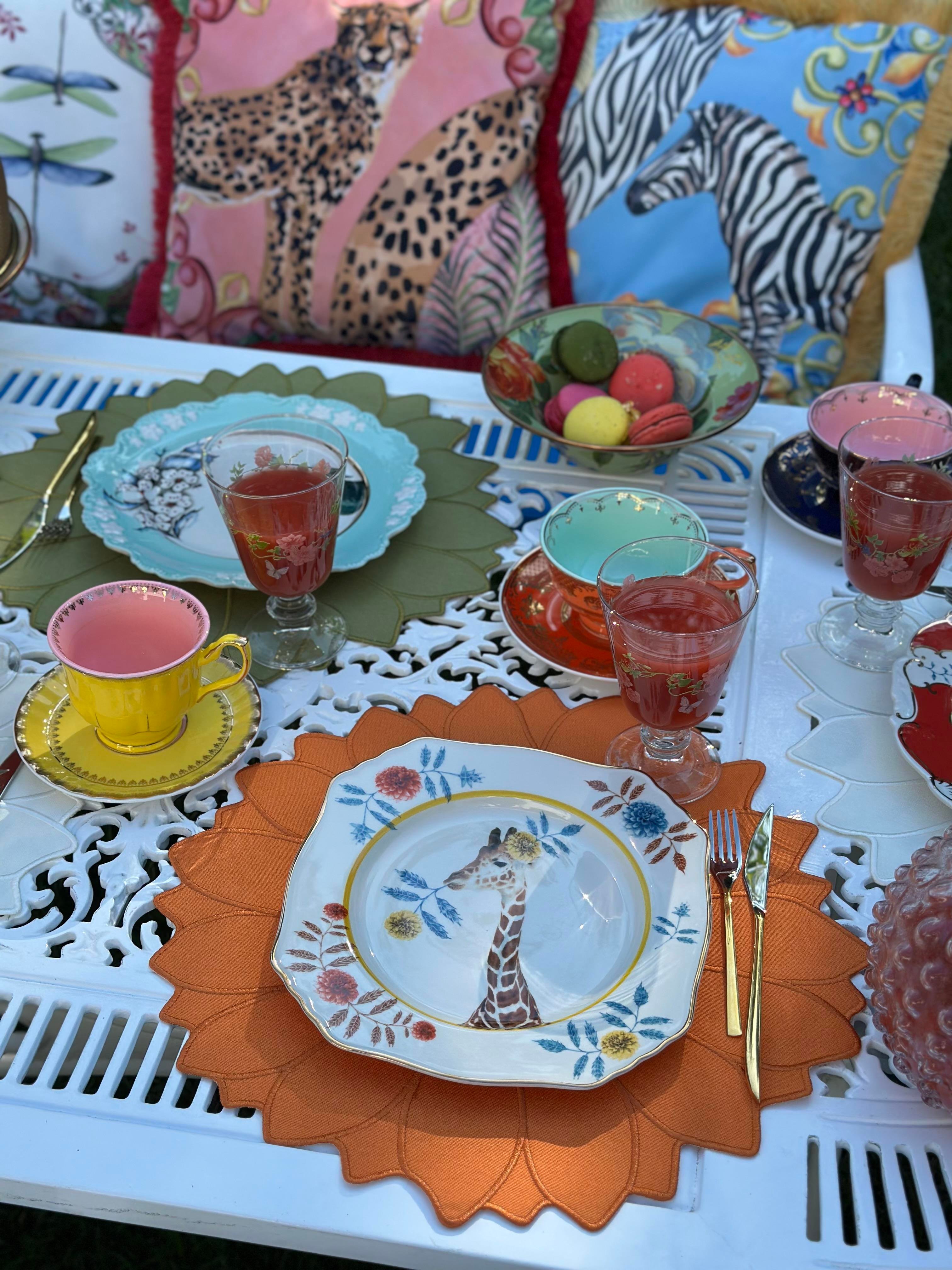 Refcrea Papatya Model Amerikan Servis 2'li Turuncu