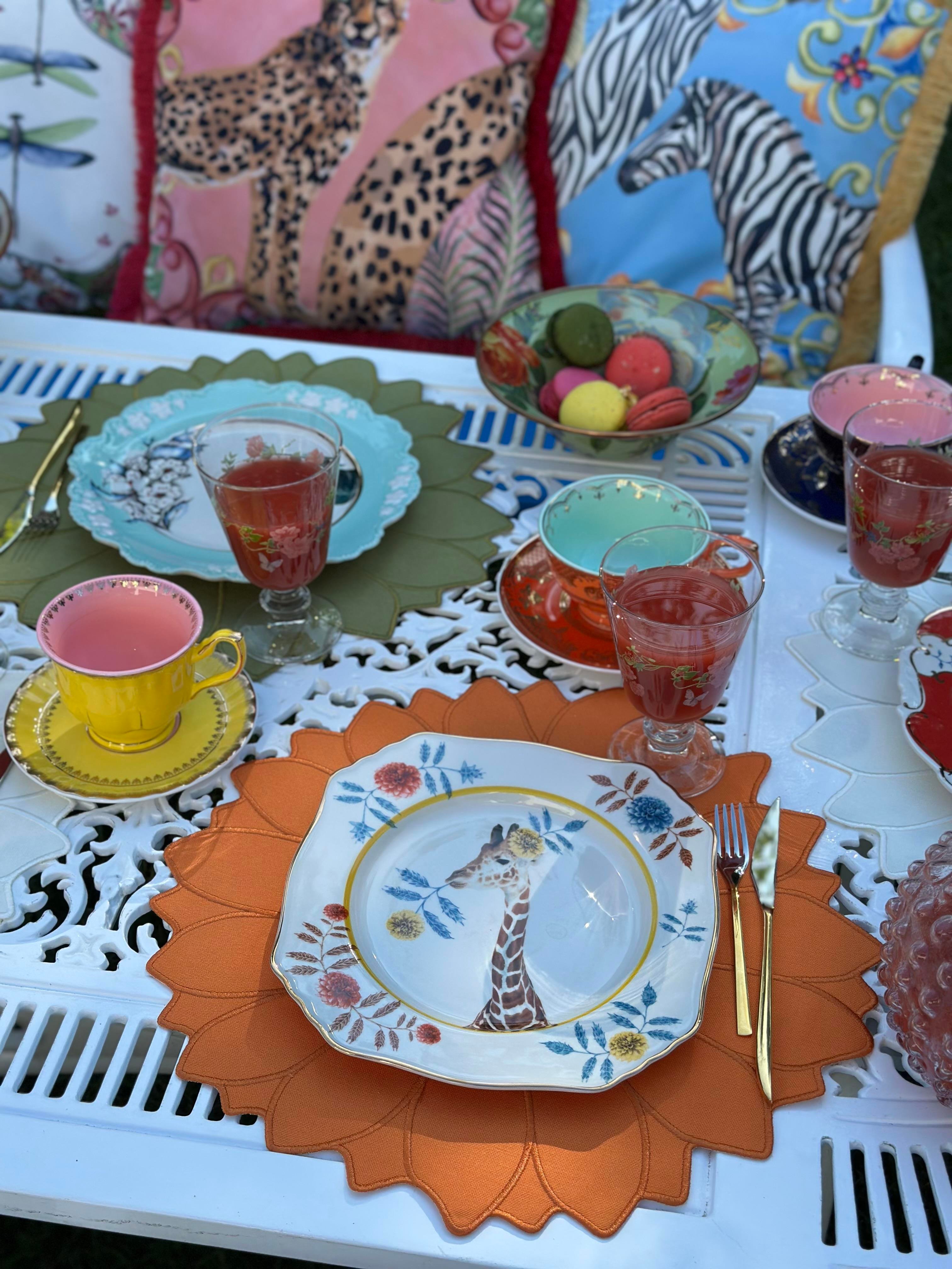 Refcrea Papatya Model Amerikan Servis 2'li Turuncu