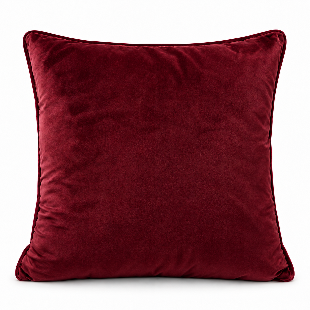 Velvet Biyeli Kırlent Kılıfı Bordo