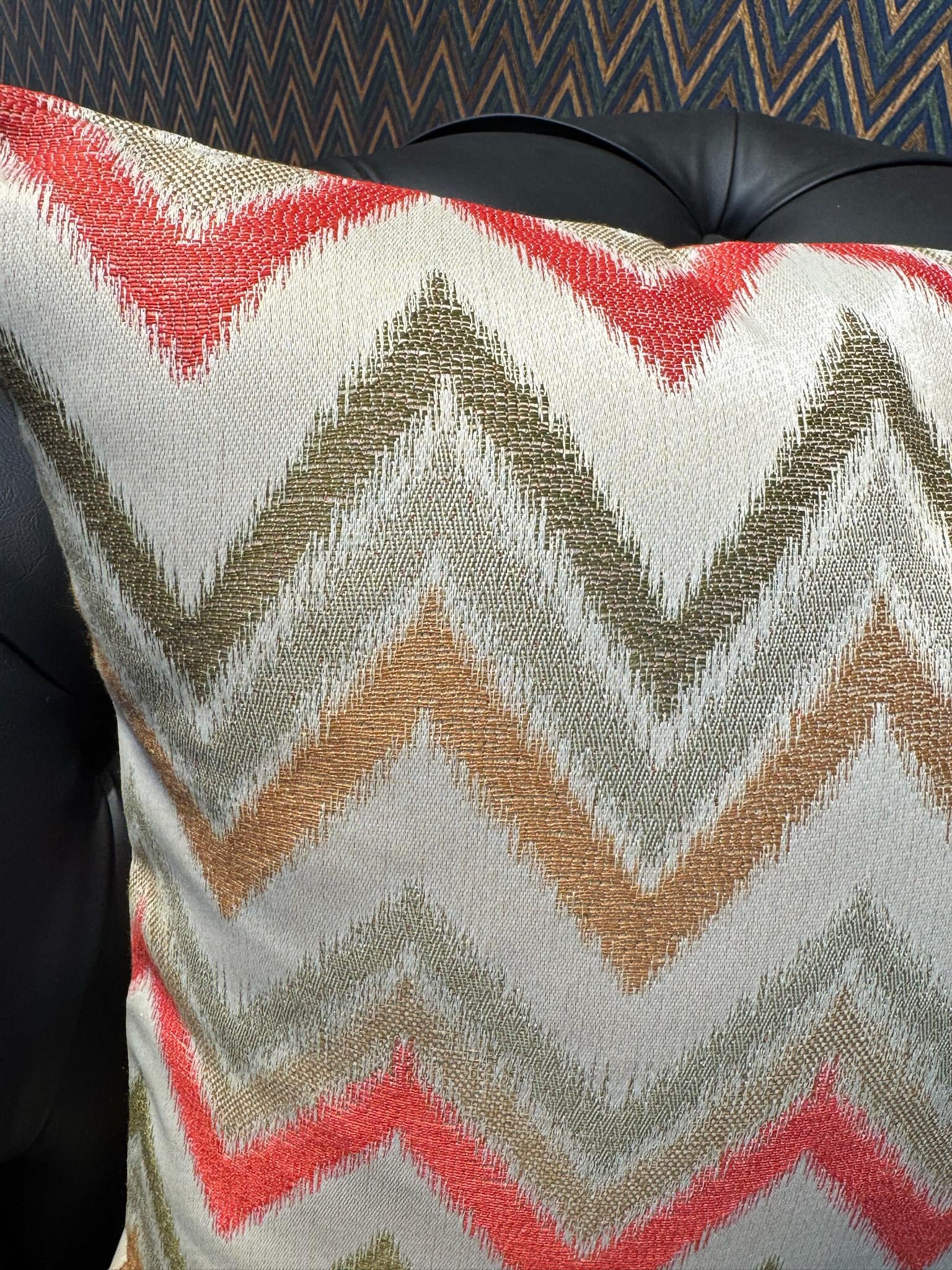 Zenith Zigzag Desenli Kırlent Kılıfı