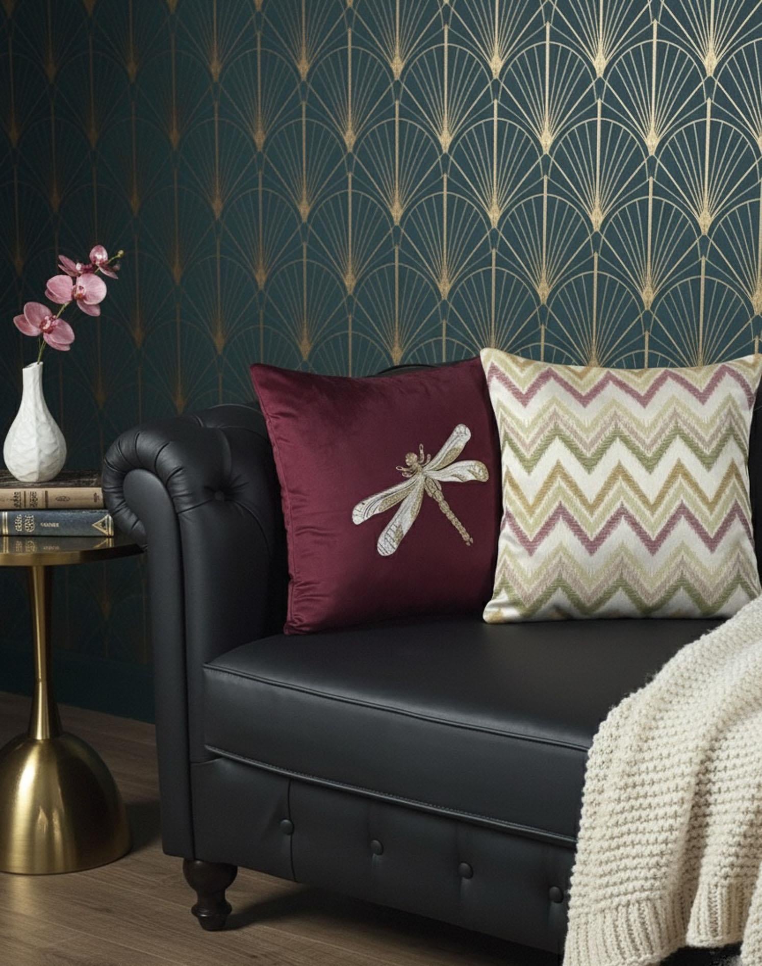 Zenith Zigzag Desenli Kırlent Kılıfı