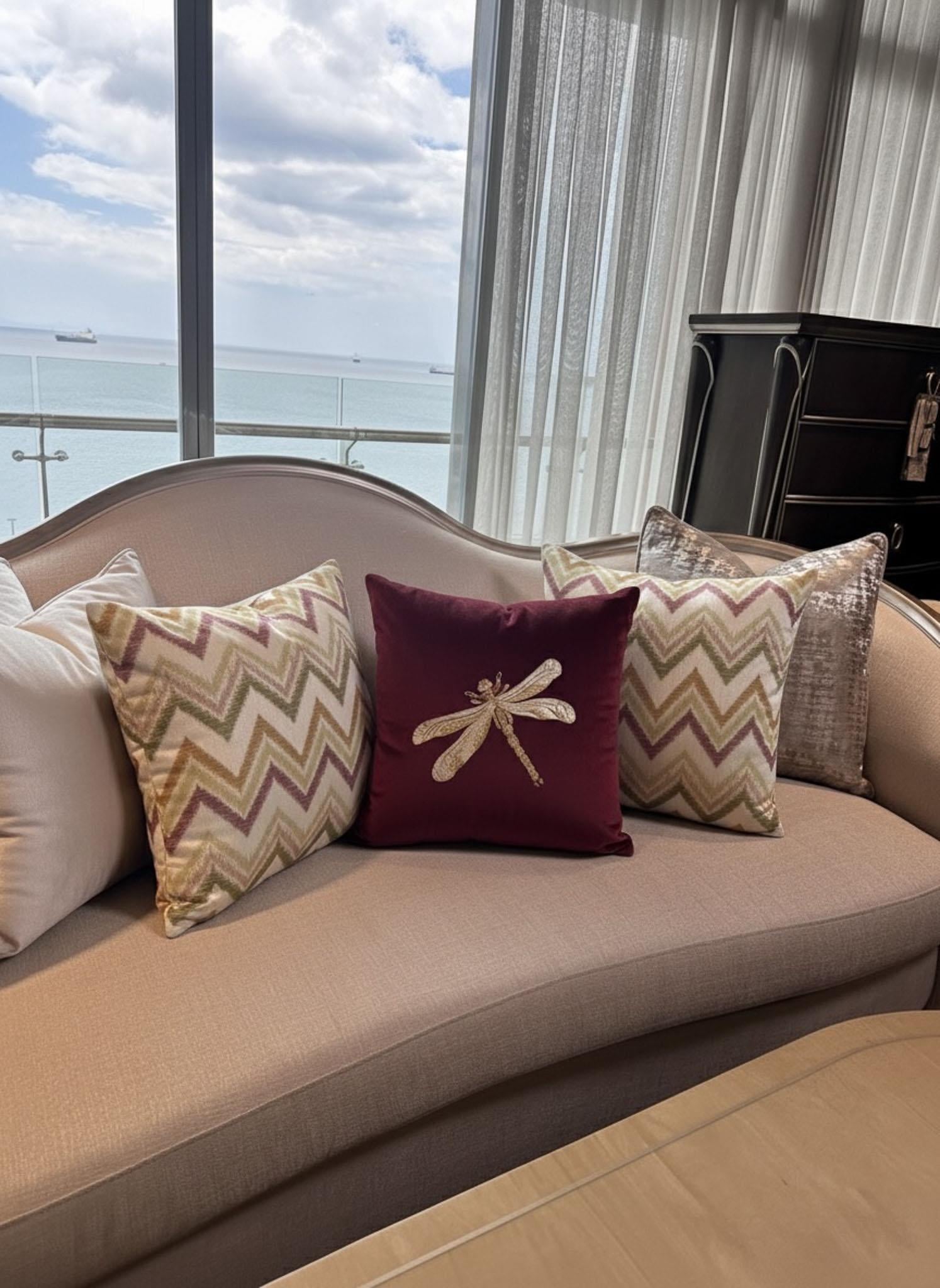 Zenith Zigzag Desenli Kırlent Kılıfı