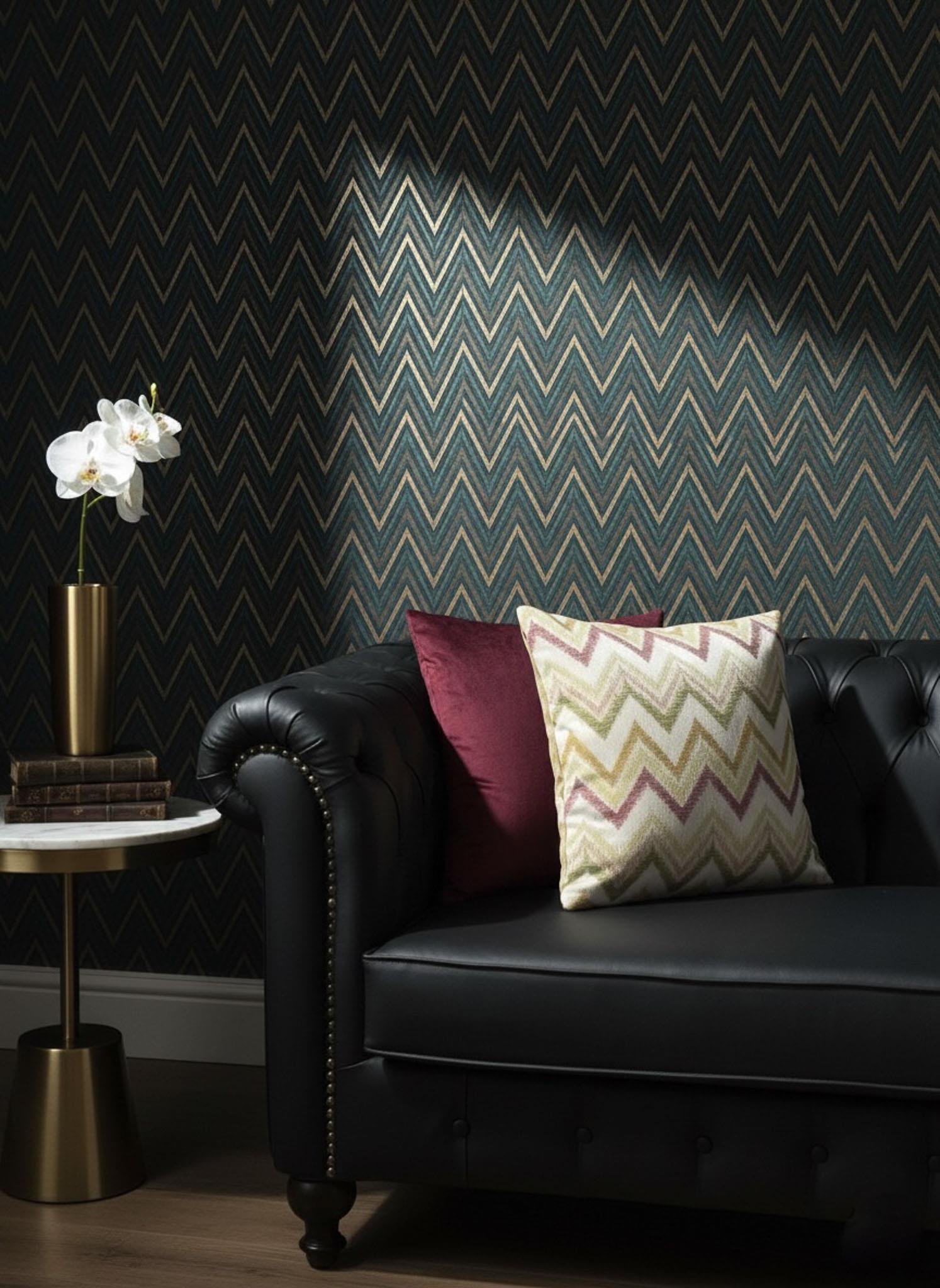 Zenith Zigzag Desenli Kırlent Kılıfı