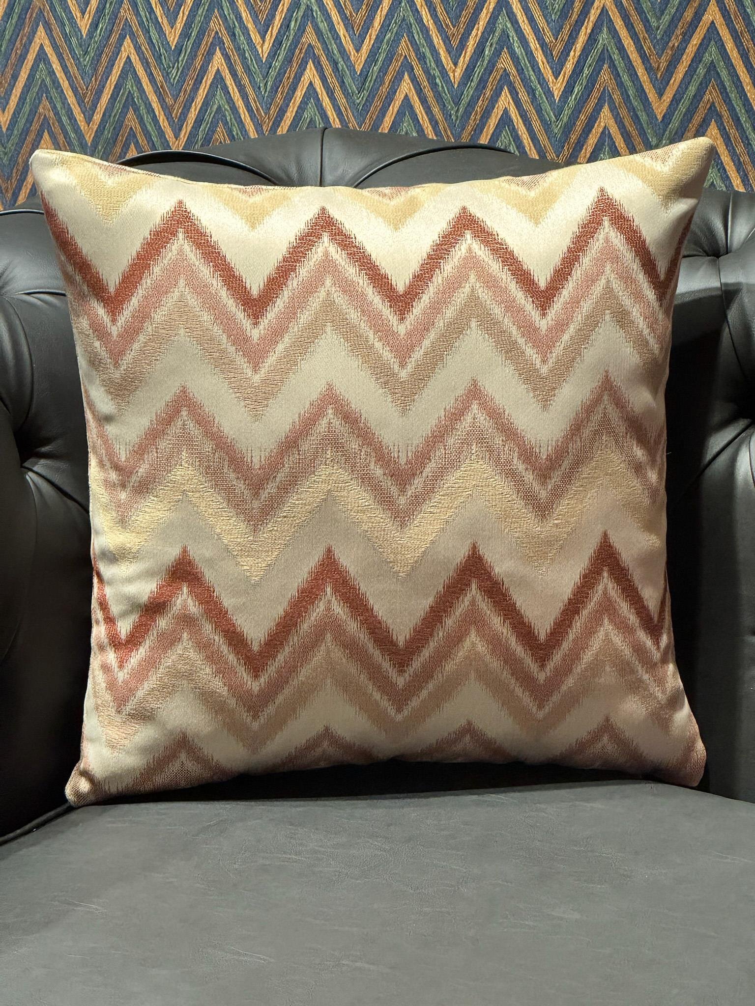 Zenith Zigzag Desenli Kırlent Kılıfı