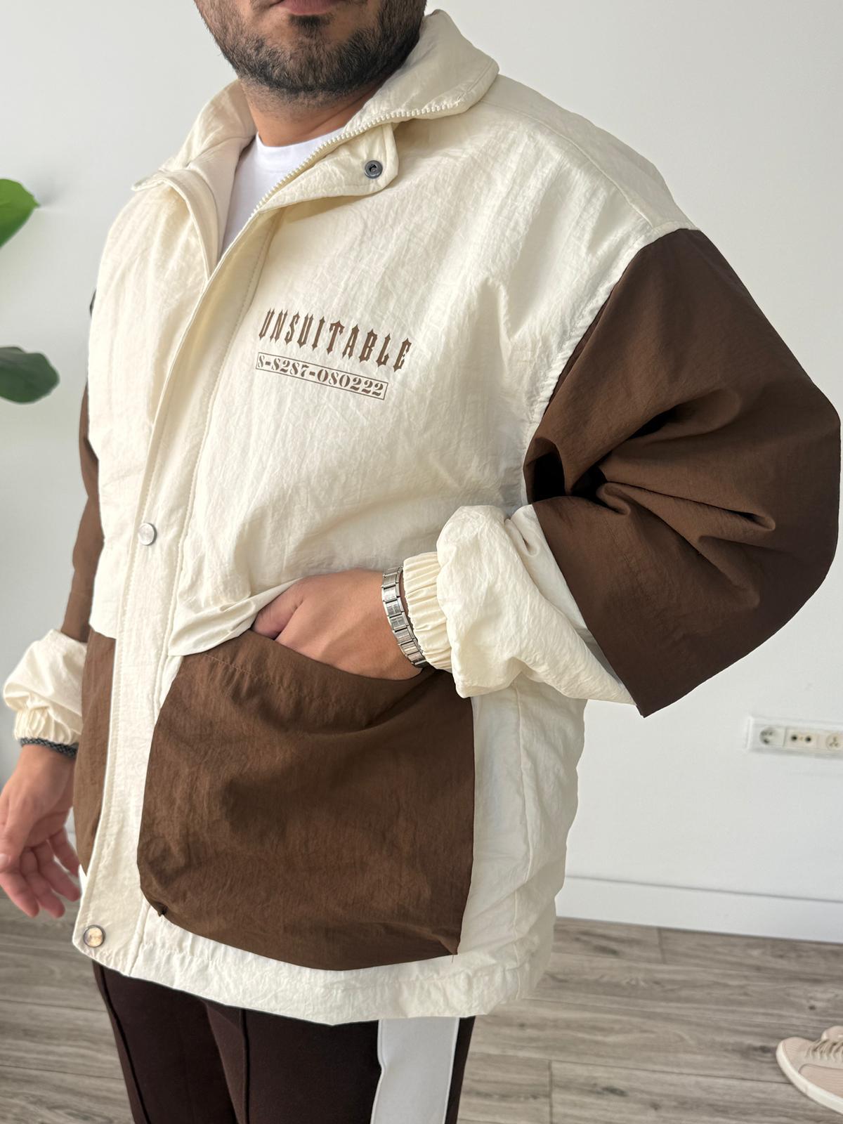 Krem Urban Oversize Torba Cepli Mont 