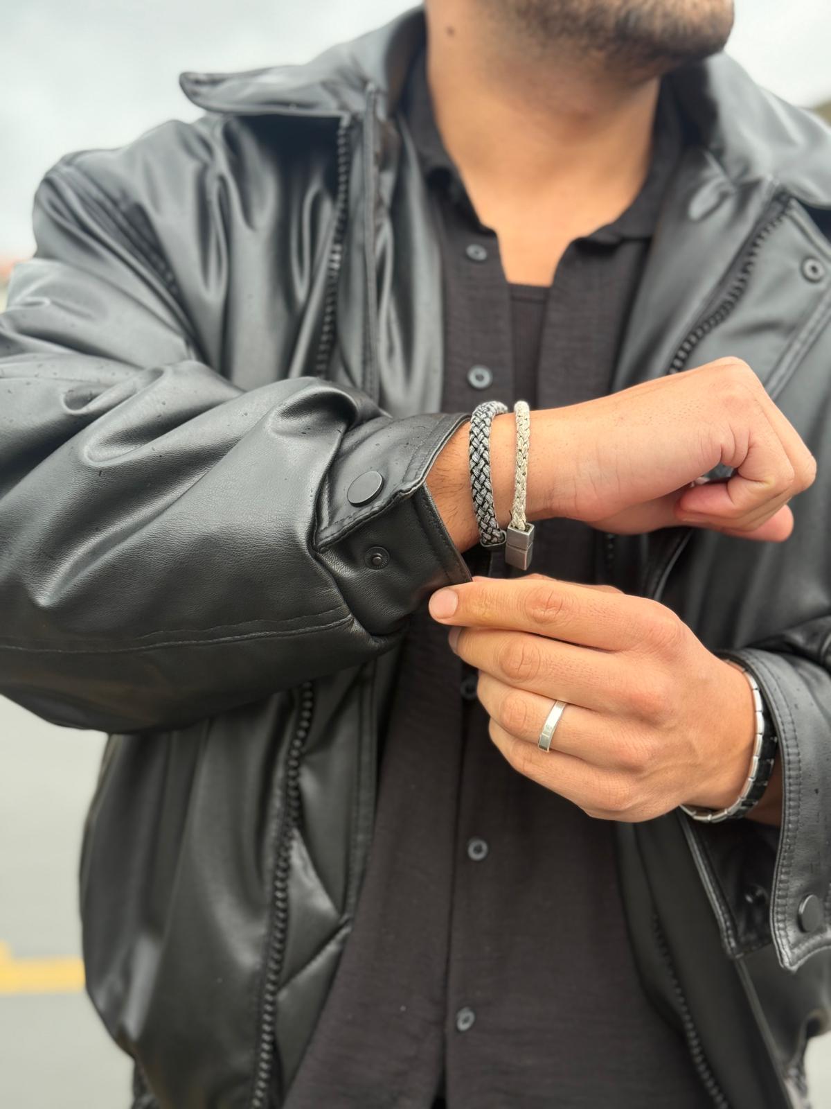 Oversize Bomber Deri Mont