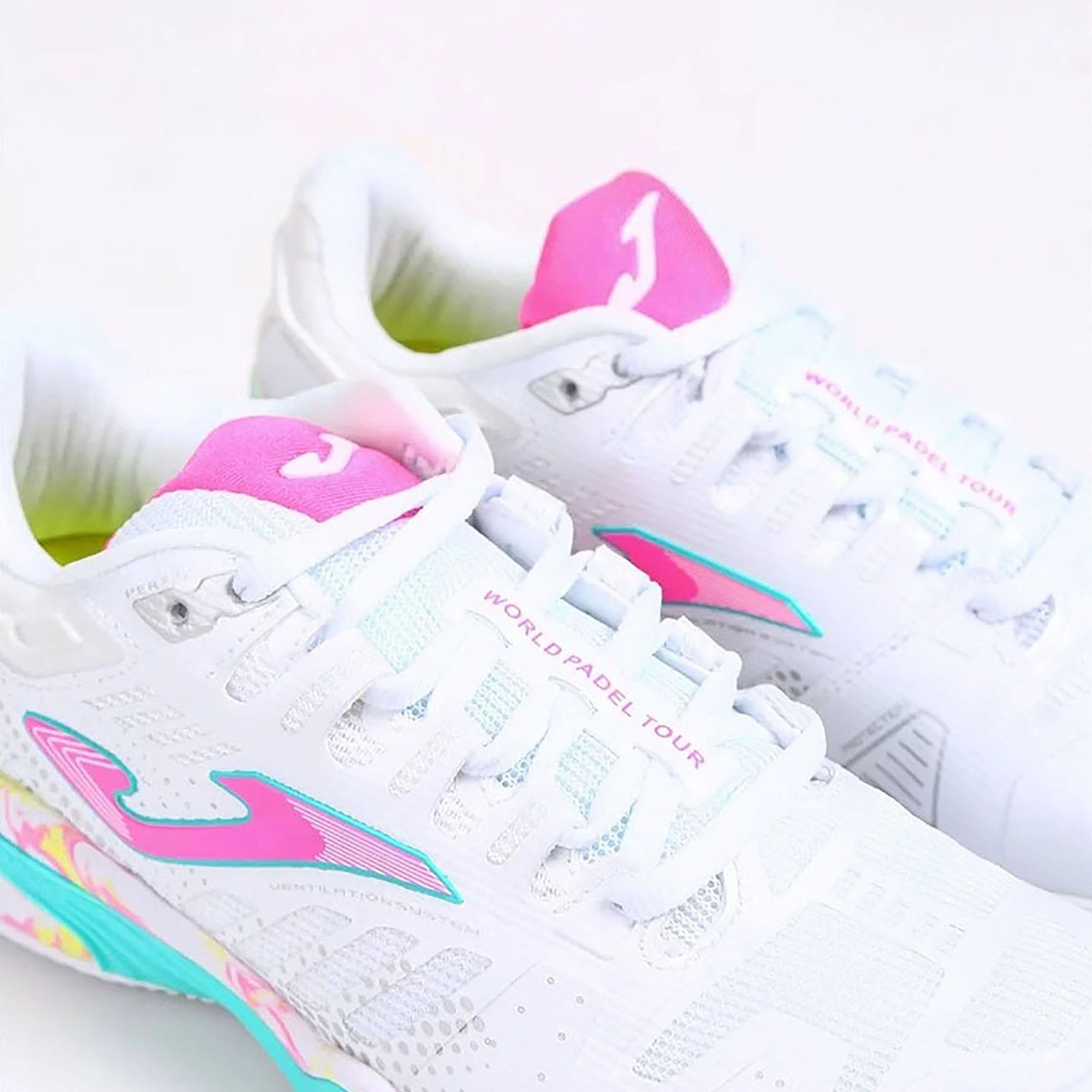 Joma Çocuk Tenis Maç Ayakkabı Slam Jr 2332 White Pink Jslamw2332C