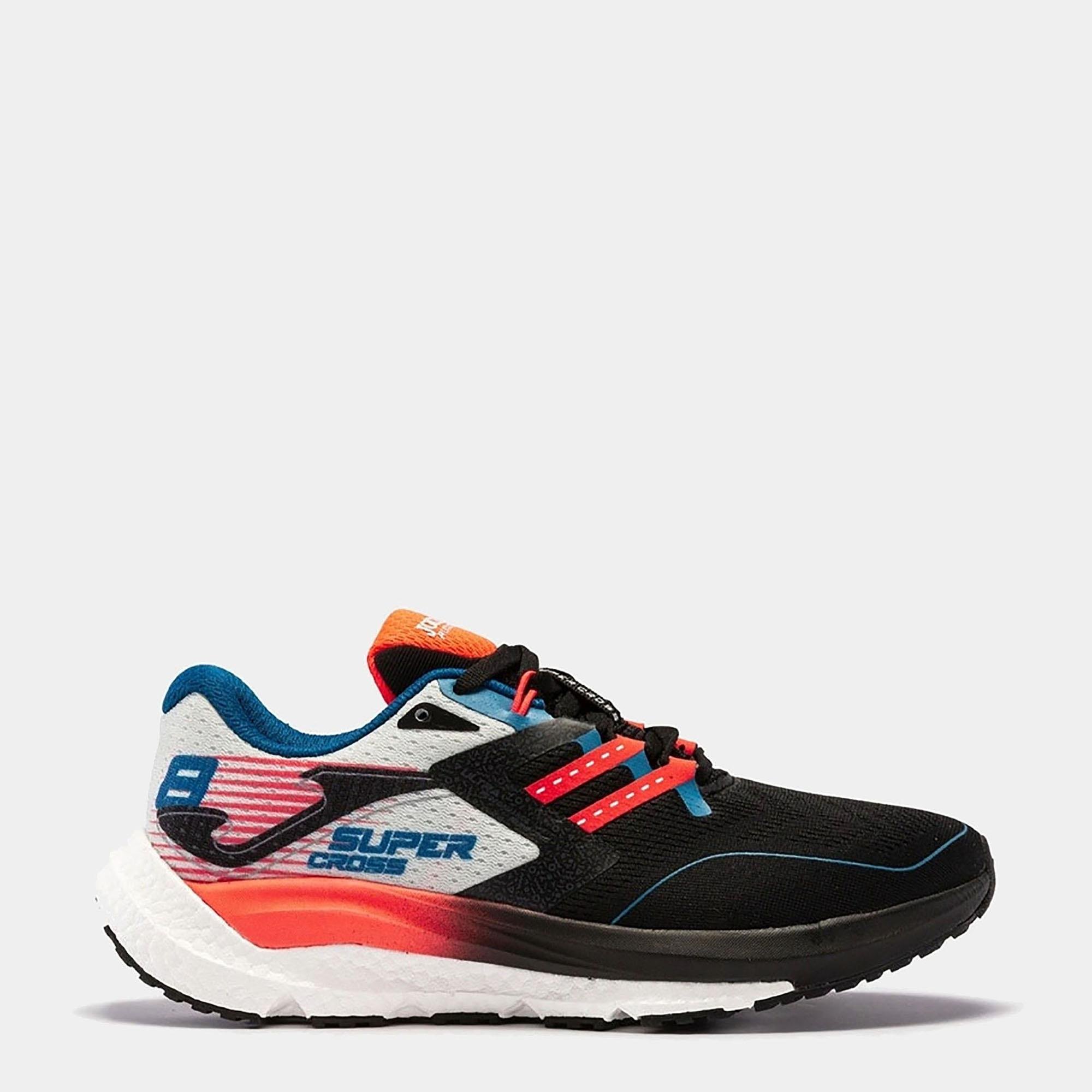 Joma Erkek Koşu - Yürüyüş Ayakkabısı Super Cross 2301 Black White