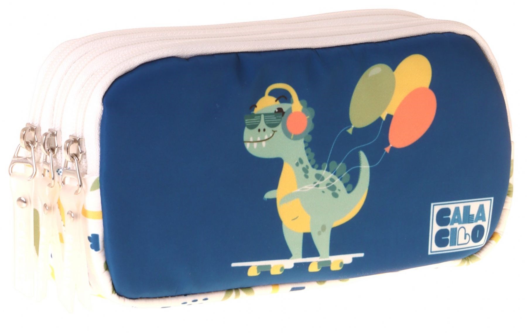 CalaCilo Erkek Çocuk İlkokul Kalem Çantası - Dinazor Baskılı Petrol Mavi Renk (Dinosaur) - C4046