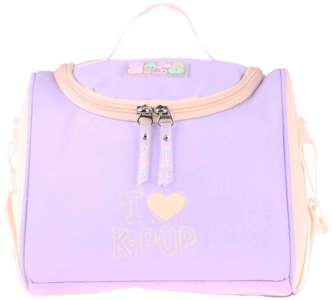 CalaCilo Kız Çocuk K-Pop Lilac Isı Yalıtımlı Okul Beslenme Çantası (Lila) - C4105