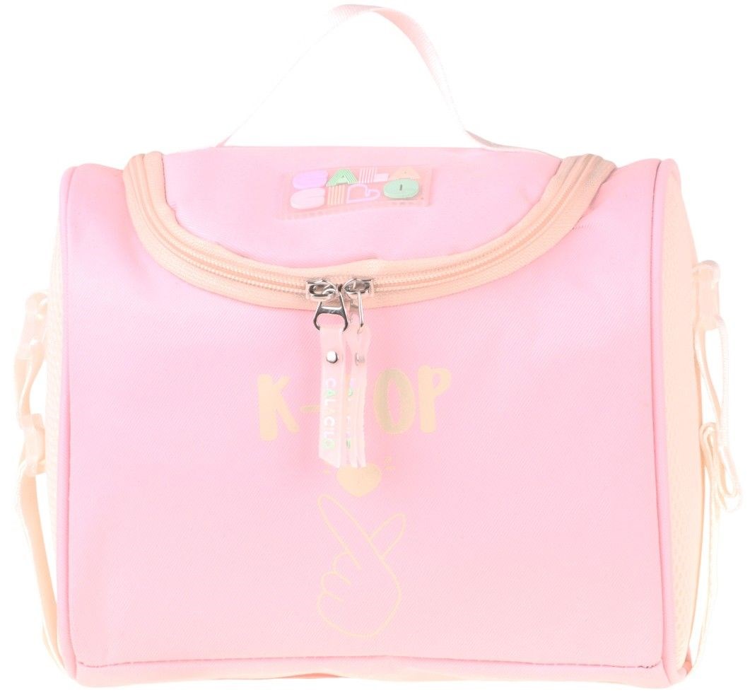 CalaCilo Kız Çocuk K-Pop Pink Isı Yalıtımlı Okul Beslenme Çantası (Pembe) - C4108