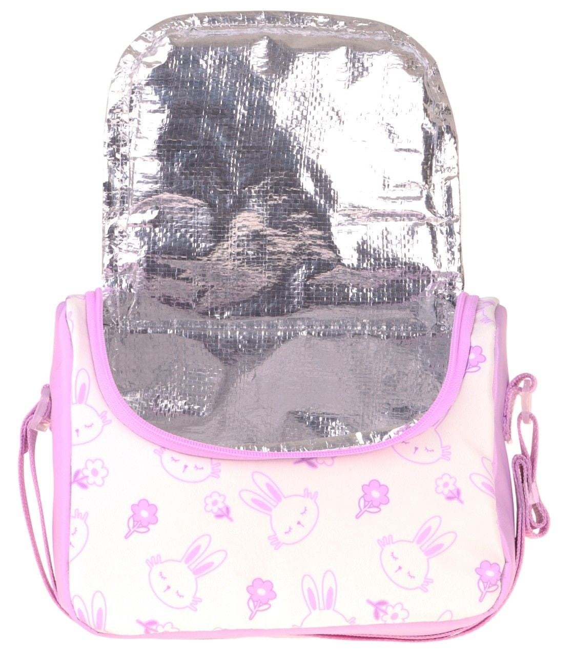 CalaCilo Rabbit Kız Çocuk Tavşan Baskılı Lila Isı Yalıtımlı Okul Beslenme Çantası - C4042