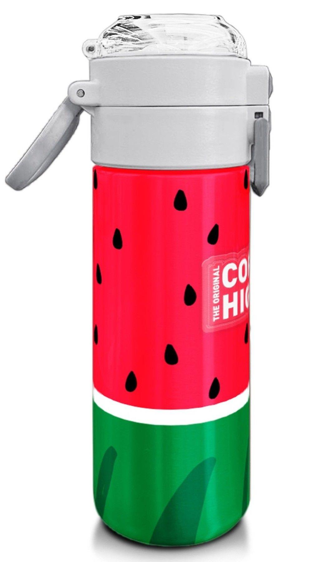Coral High 500 ml Kırmızı Yeşil Karpuz Desenli - Erkek Çocuk Paslanmaz Çelik Okul Termosu/Suluk/Matara 31866