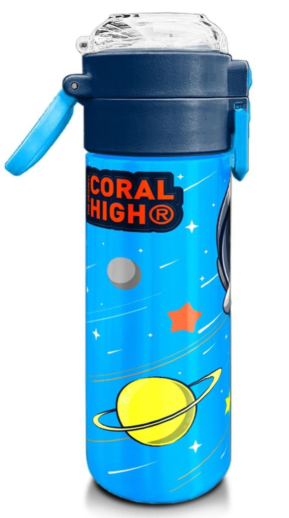 Coral High 500 ml Lacivert Mavi Astronot Desenli - Erkek Çocuk Paslanmaz Çelik Okul Termosu/Suluk/Matara 31804