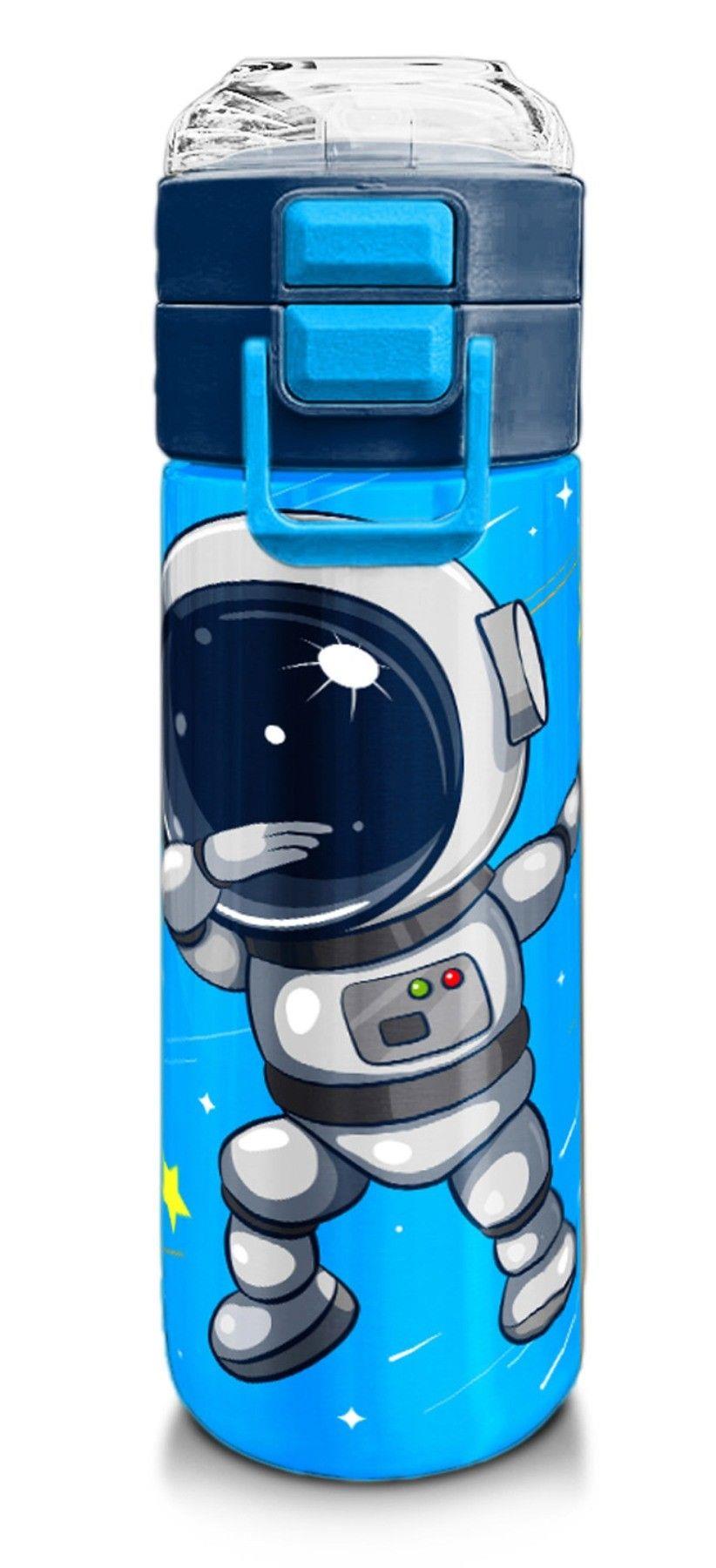 Coral High 500 ml Lacivert Mavi Astronot Desenli - Erkek Çocuk Paslanmaz Çelik Okul Termosu/Suluk/Matara 31804
