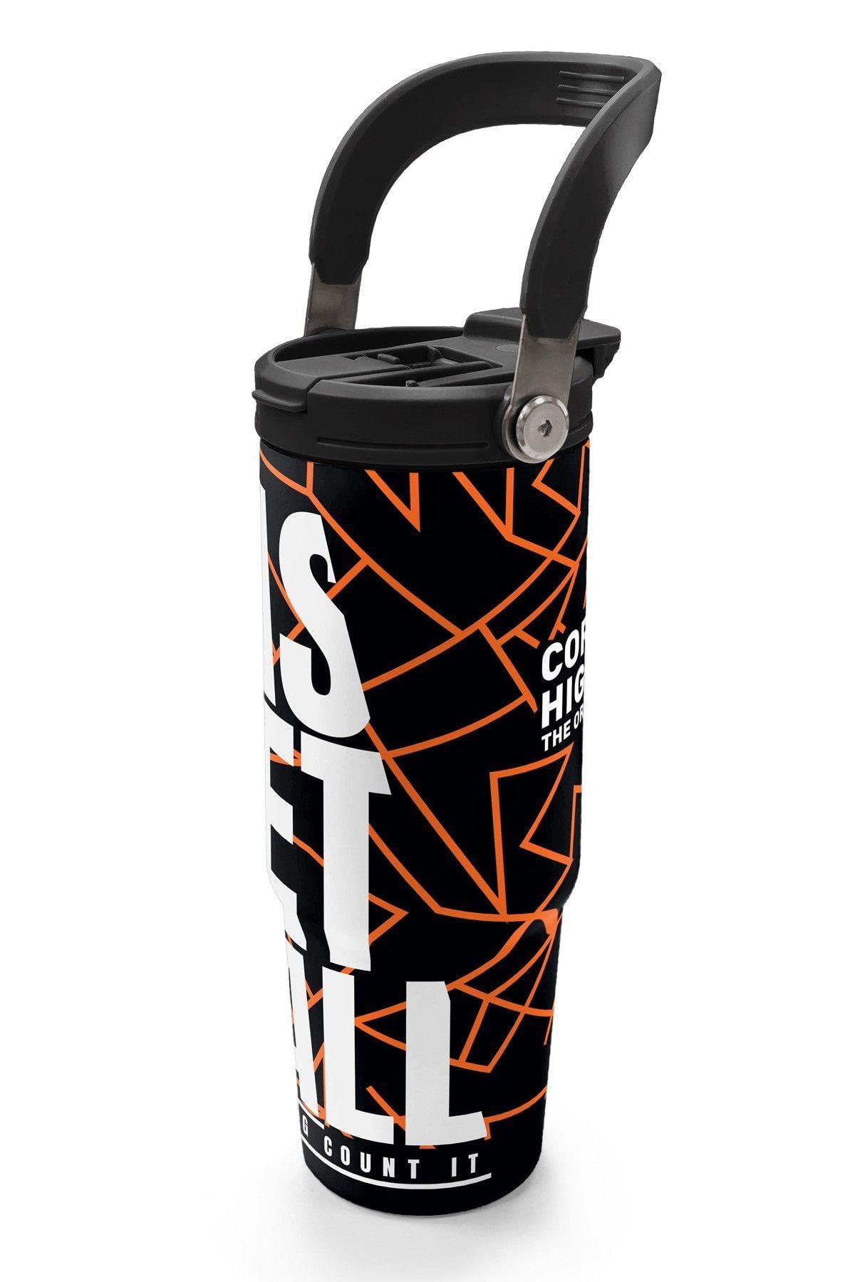 Coral High 900 ml Erkek Çocuk Siyah Basketbol Baskılı Çelik Termos /Matara - 38743