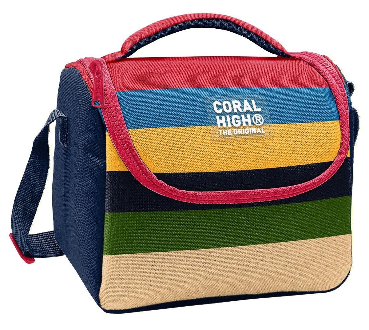Coral High Erkek Çocuk Çok Renkli Çizgi Desenli Isı Yalıtımlı Beslenme Çantası 37112