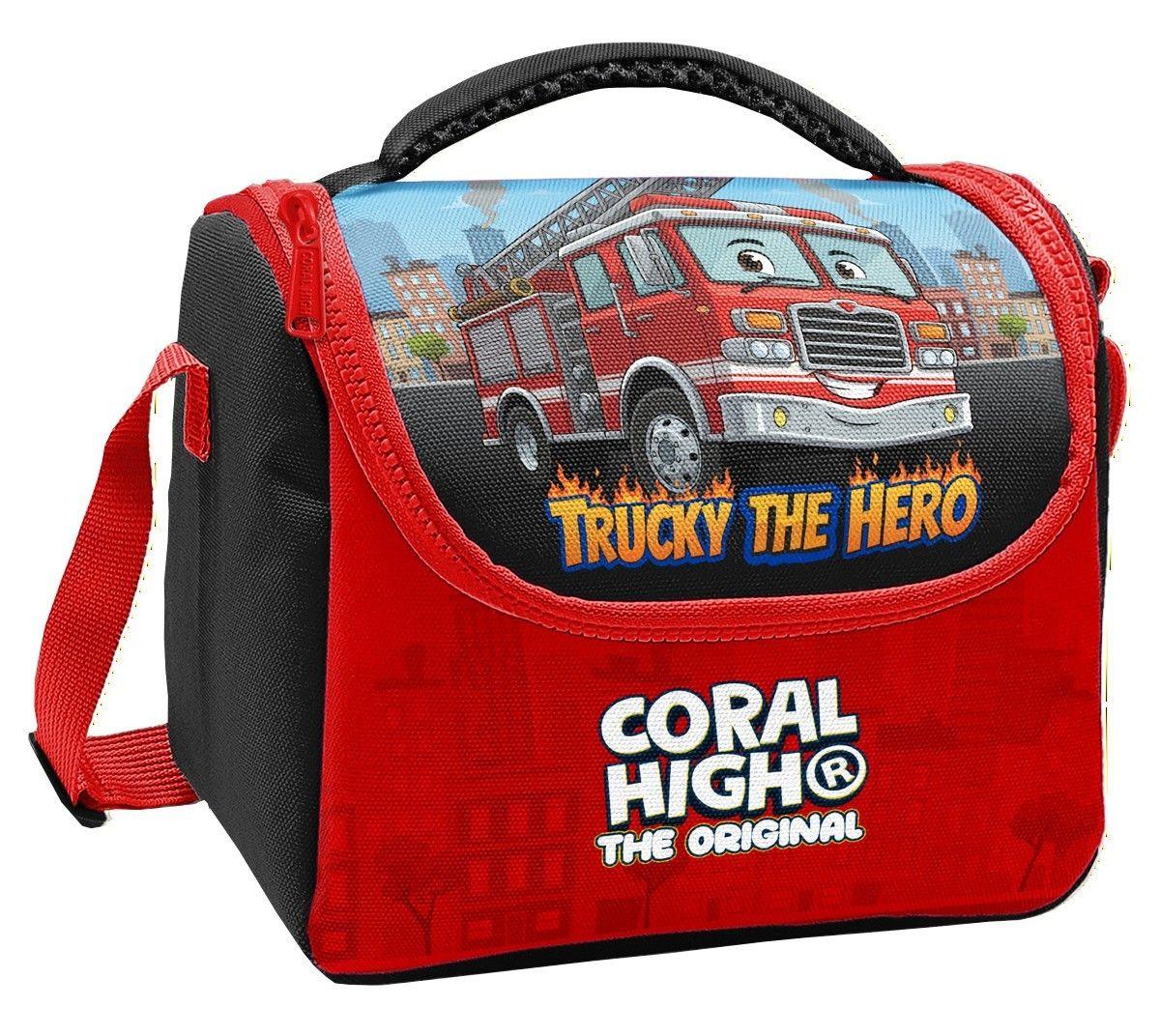 Coral High Erkek Çocuk Kırmızı İtfaiye Aracı Baskılı Isı Yalıtımlı Beslenme Çantası 37163