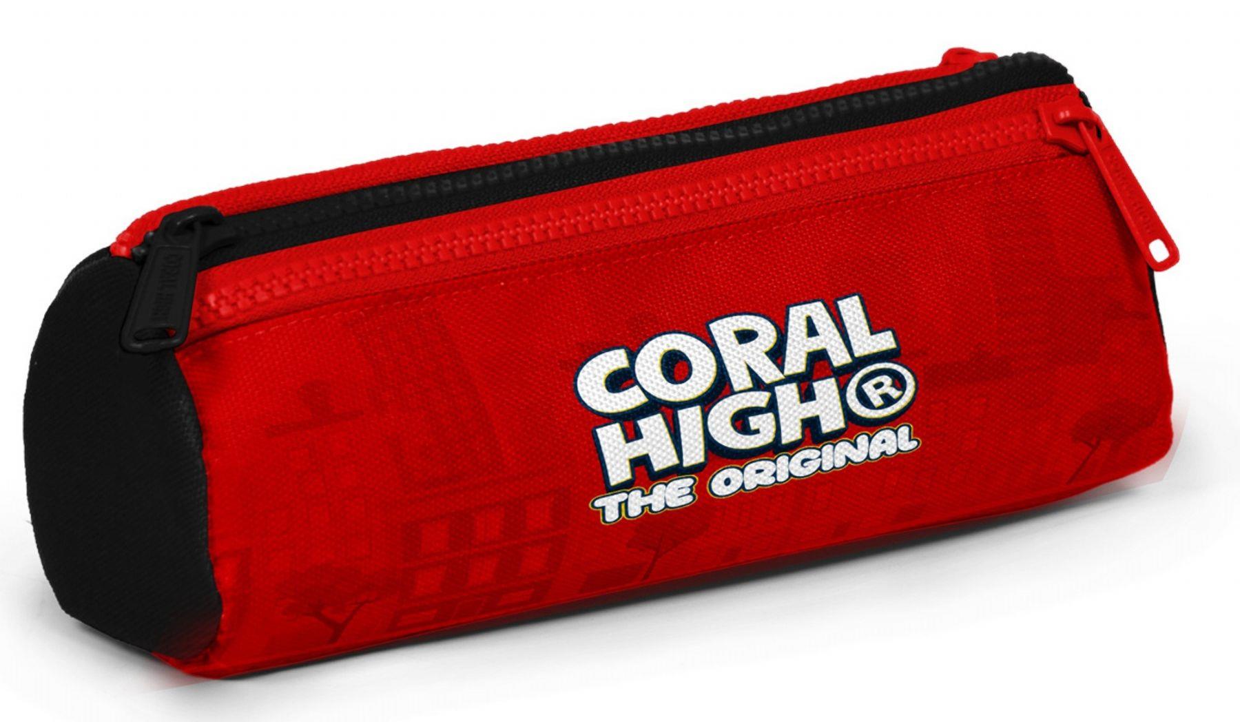 Coral High Erkek Çocuk Kırmızı İtfaiye Aracı Baskılı Üç Gözlü Okul Kalem Çantası 31063