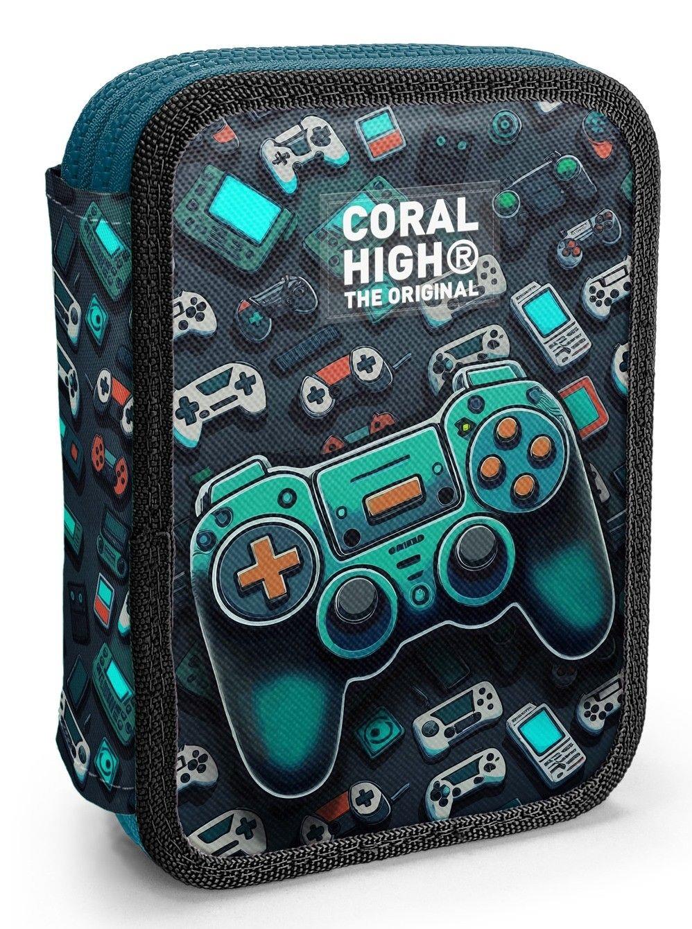 Coral High Erkek Çocuk Organizer Kalemlik/Kalem Çantası - Nefti Yeşil Oyun Konsolu 11155