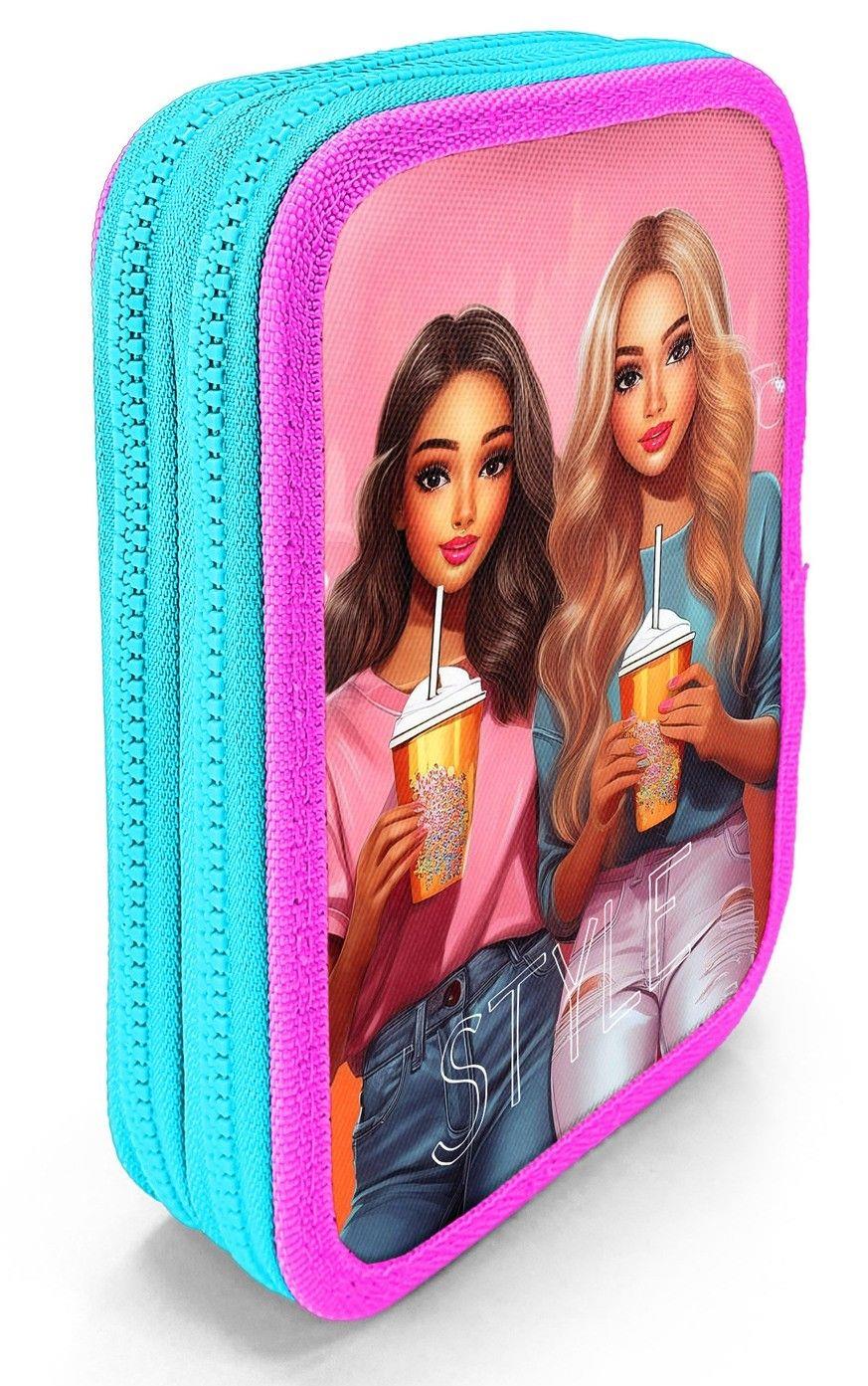 Coral High İki Karlı Organizer Kalemlik - Pembe Kırmızı Fashion Girl, Kız Çocuk, Pembe Kırmızı Fashion Girl 11141