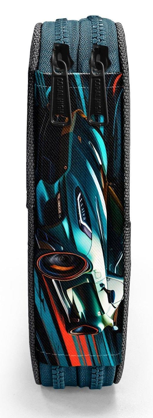 Coral High İki Katlı Düzenleyici Kalem Kutusu - Yeşil Yarış Arabası, Erkek Çocuk, Yeşil Yarış Arabası 11151