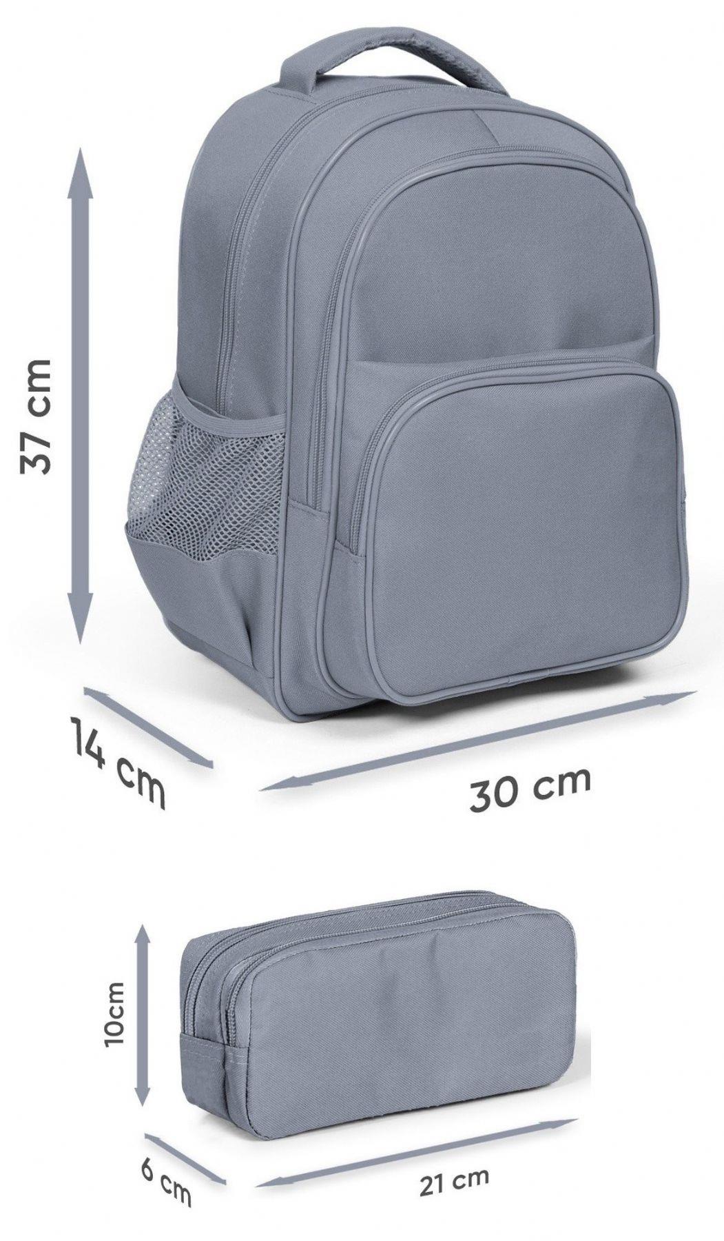 Coral High İlkokul Sırt Çantası ve İki Bölmeli Kalemlik - Erkek Çocuk - Siyah Sarı Robot