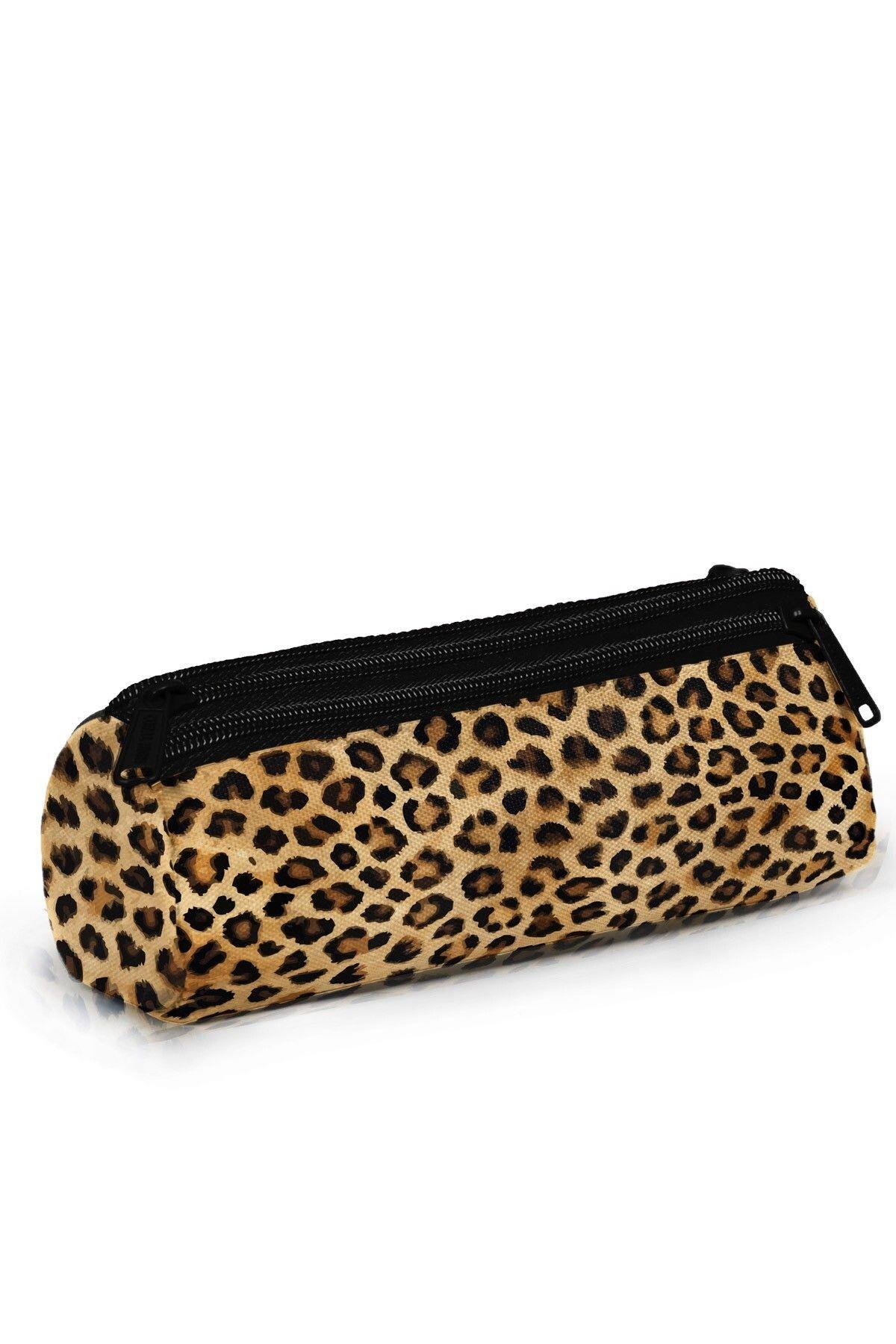 Coral High Kahverengi Leopar Desenli 3'lü Okul Çanta Seti SET0123681 - Kız