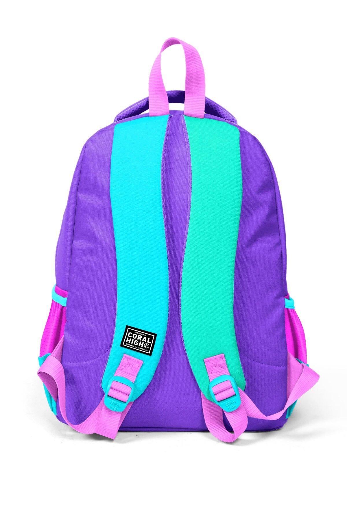 Coral High Kids Çok Renkli 3'lü Okul Çanta Seti SET0114426 - Kız