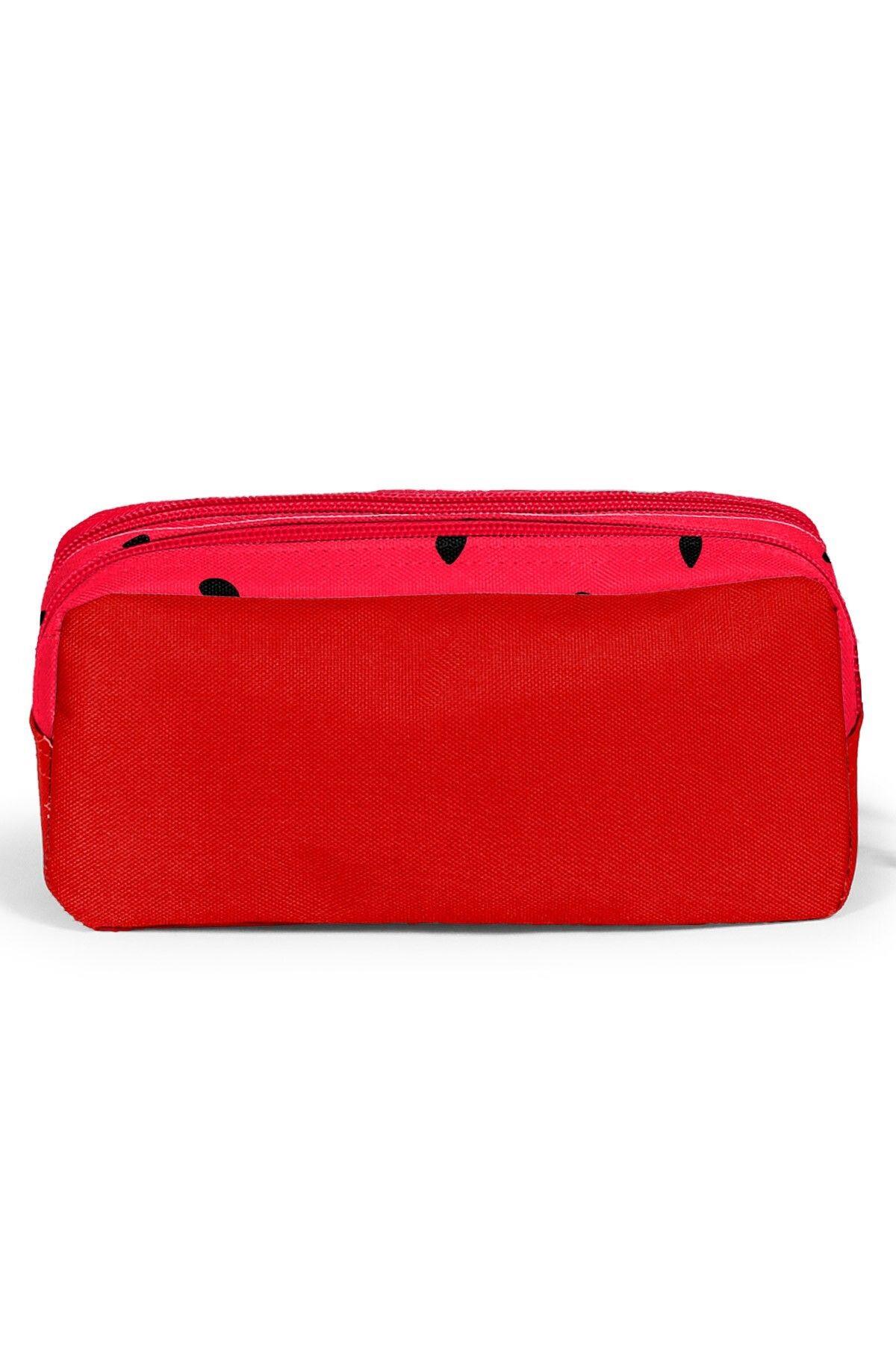 Coral High Kids Kırmızı Yeşil Karpuz Desenli 3'lü Okul Çanta Seti SET0114428 - Erkek