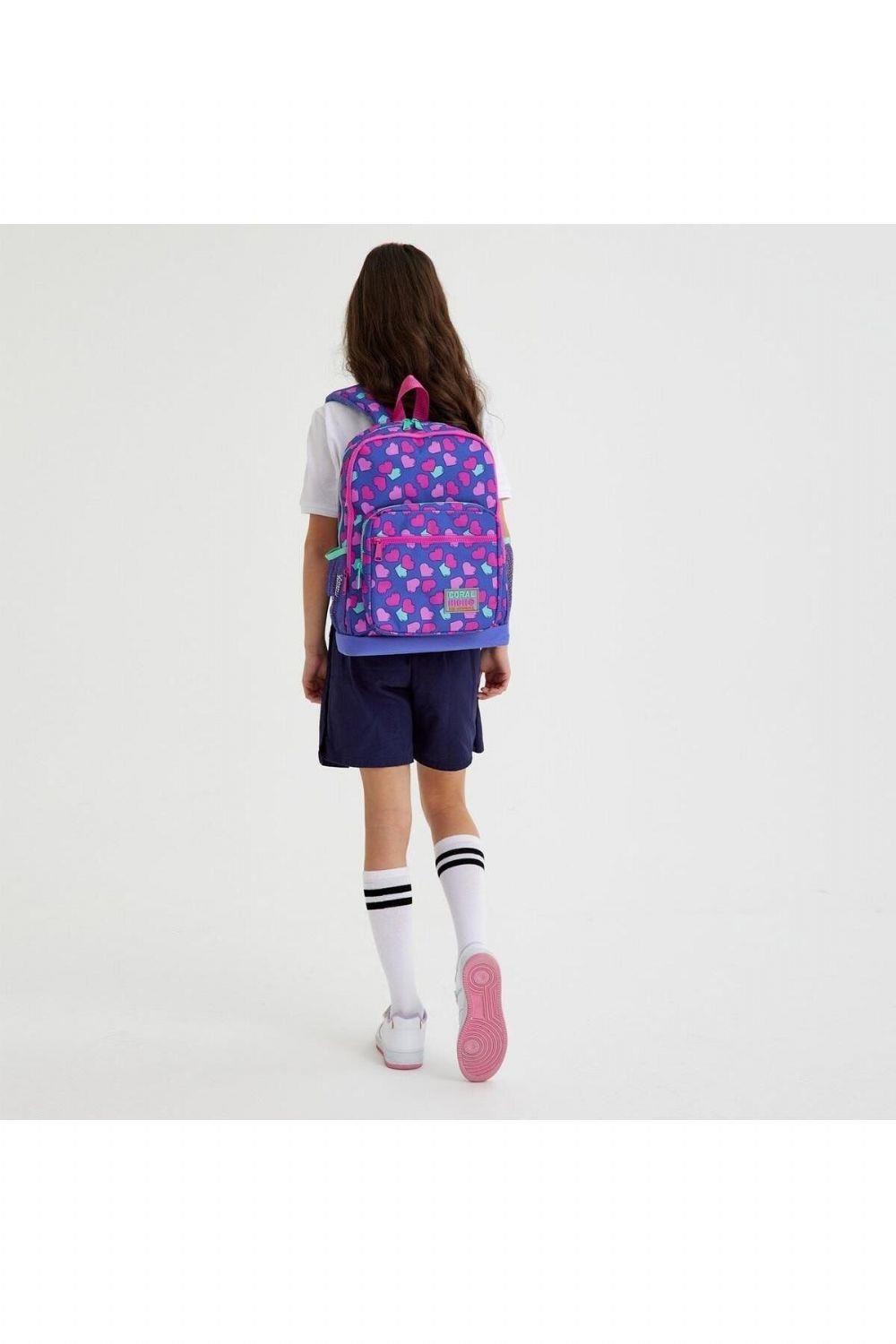Coral High Kids Lavanta Pembe Kalpli Desenli 2'li Okul Çanta Seti - Kız Çocuk