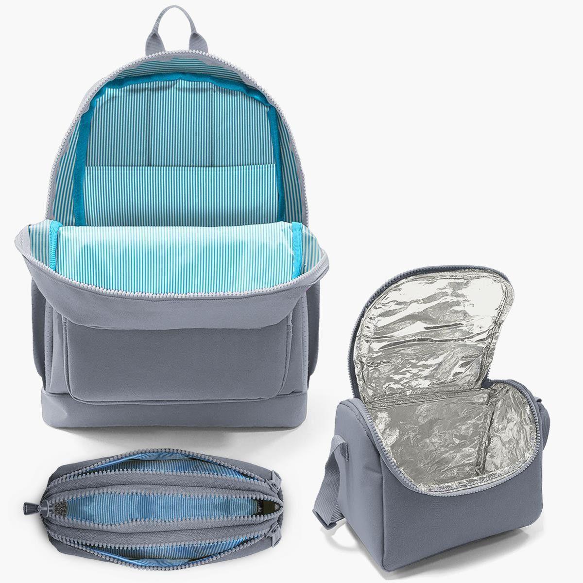 Coral High Kids Mor Pembe Kaktüs Desenli 3lü Okul Çanta Seti