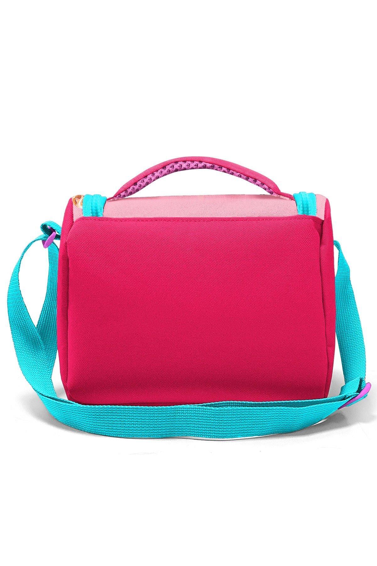 Coral High Kids Pembe Neon Mercan Fashion Girl Desenli 3'lü Okul Çanta Seti SET0123669 - Kız