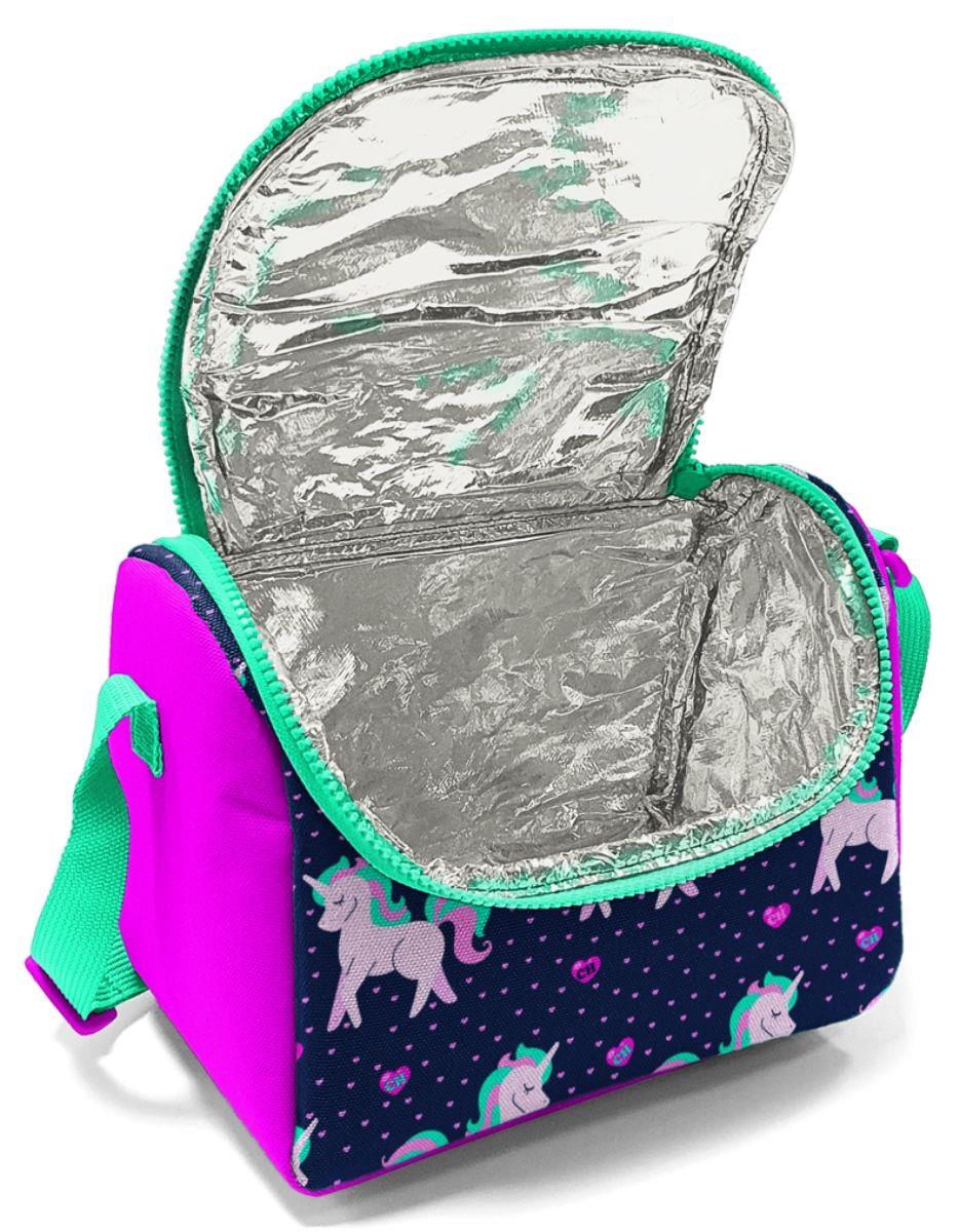Coral High Kız Çocuk Mor Pembe Unicorn Okul Beslenme Çantası - Isı